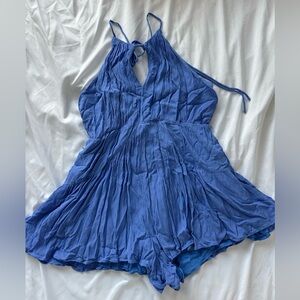 Periwinkle Romper Dress w/ Side Tie